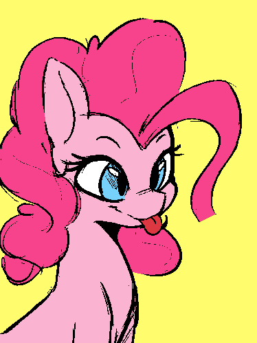 Pinkie blepping