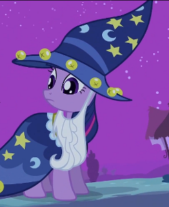 Twilight in her Starswirl the Bearded costume